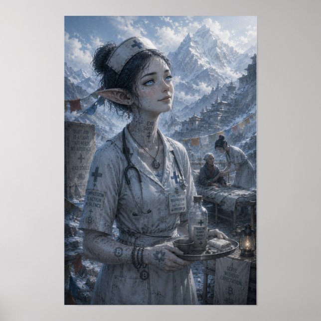 Poster Quiet Joy / Enfermeira / Montanhas Tibetanas (Frente)
