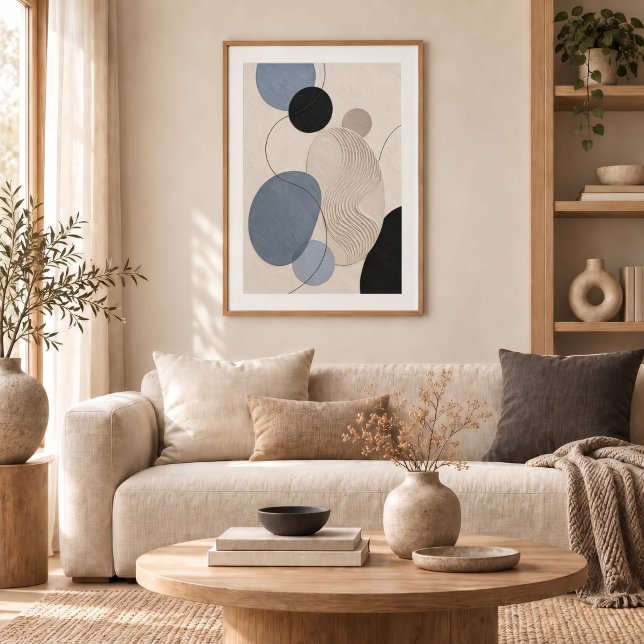 Poster Quiet Passage | Minimal Abstract Plaster Art Print (Criador carregado)
