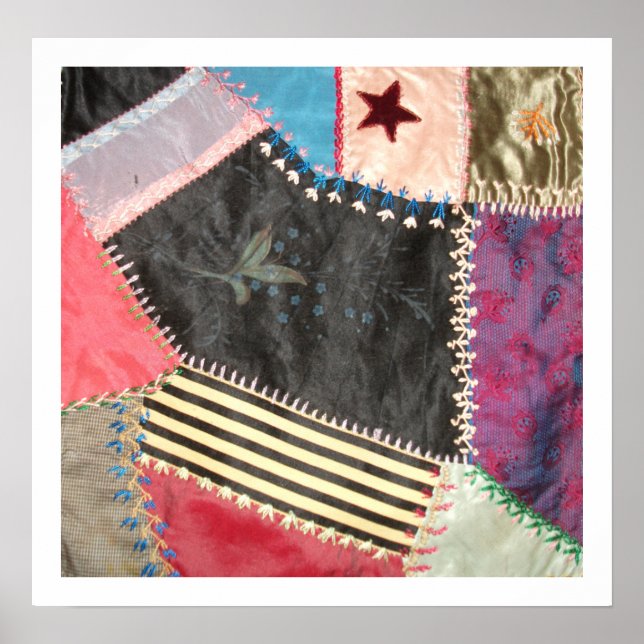 Póster Quilt antigo vitoriano (Frente)
