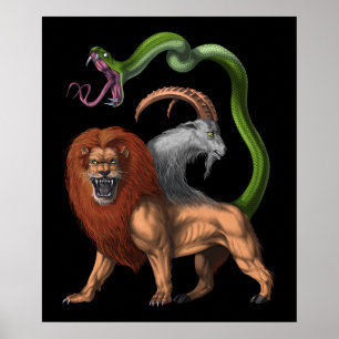 Poster Quimera da mitologia grega