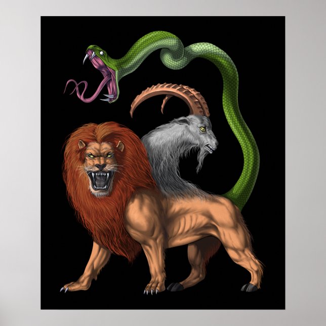 Poster Quimera da mitologia grega (Frente)