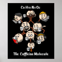 Química Cafeine Molecule Science Geek de café
