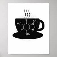 Química Caffeine Molecule