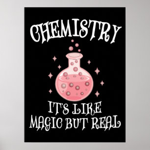 Poster Química - É como uma ciência mágica, mas muito eng