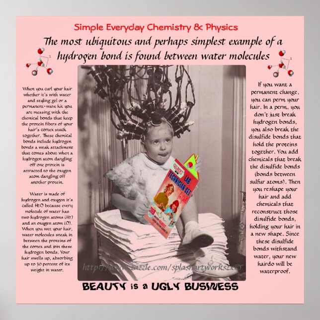 Póster "Química e Curls" (Frente)