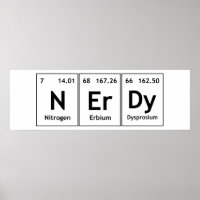 Química NErDy Palavras de Mesa Periódica Nerd Elem