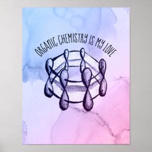 Poster Química Orgânica Ama Química Estudante Molécula