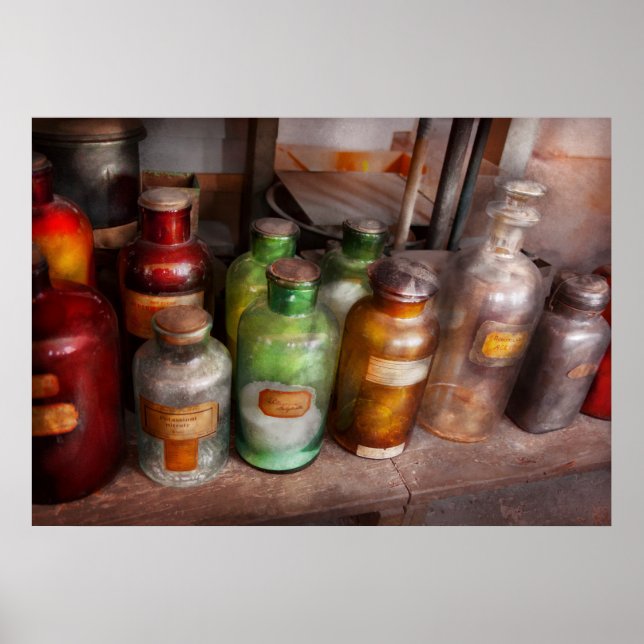 Póster Química - Químicos Rainbow (Frente)