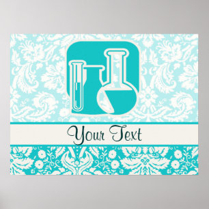 Poster Química teal