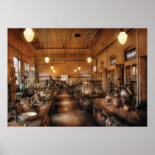 Poster Químico - o laboratório de Chem