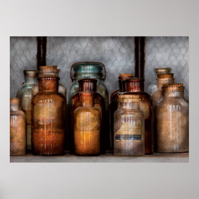 Poster Químico - Vários Produtos Químicos (Frente)