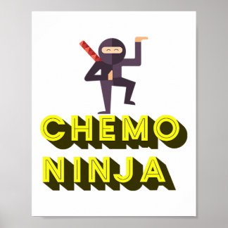 Poster Quimio Ninja Crianças Cancer Mês de Consciência