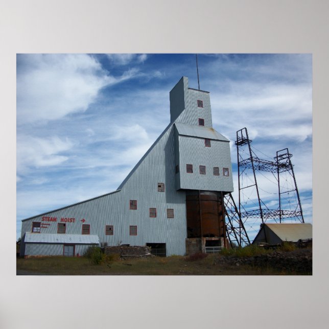 Póster Quincy Mine Steam Hoist Foto (Frente)