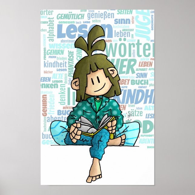 Poster Quinn - Buch lesen (Frente)