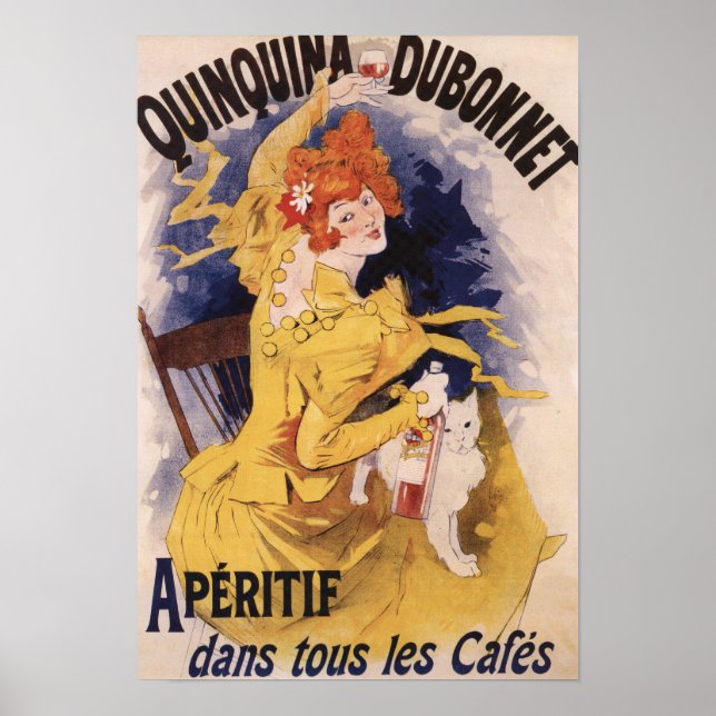 Póster Quinquina Dubonnet Aperitif Promocional (Frente)