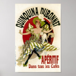Poster Quinquina Dubonnet Aperitif Vintage Anúncio Francê