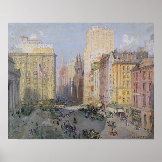 Póster Quinta Avenida, Nova Iorque, 1913 (Frente)