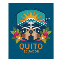 Póster Quito Equador América do Sul