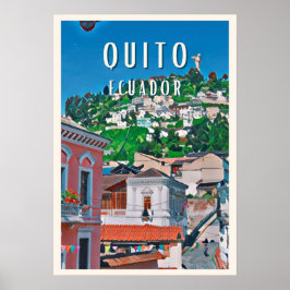 Poster Quito, la capitale équatorienne