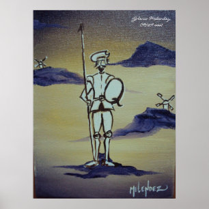 Póster Quixote que está alto