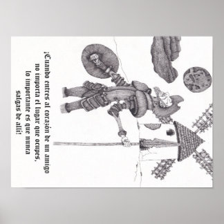 Poster Quixote sobre amizade