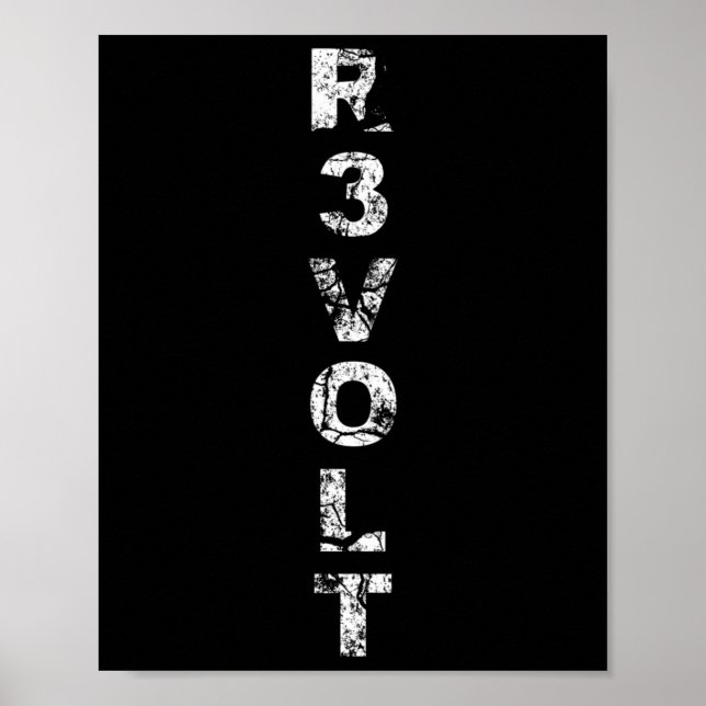 Poster R3volt - Resistir - Rantiwork  (Frente)
