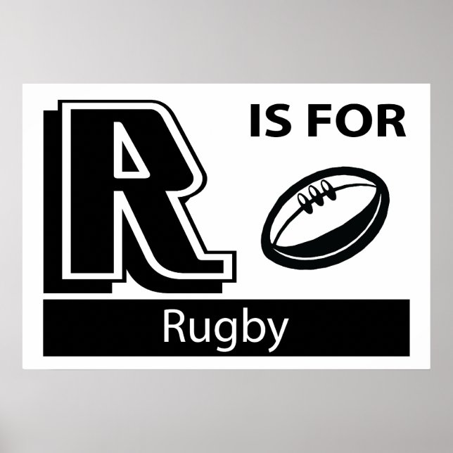 Póster R É Para Rugby (Frente)