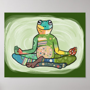 Poster Rã de yoga