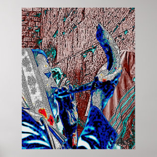 POSTER RABBI COM SHOFAR
