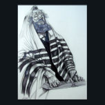 Poster Rabbi Prays<br><div class="desc">Você pode sentir a espiritualidade do Rabino como ele lê e reza da Bíblia. Esta obra de arte original foi criada pelo meu pai, o falecido artista do Vale Simi Lee Carvel. O artista tinha um profundo núcleo religioso e respeito pelas tradições religiosas. Essas raízes levaram a sua inspiração e...</div>