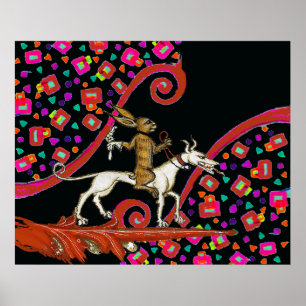 Poster Rabbit BESTIAL MEDIEVAL ESTRANHO A Andar por Cacho