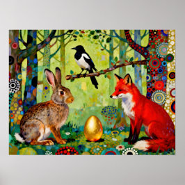 Poster Rabbit, Magpie, Fox and “The Forest’s Secret”