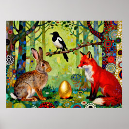 Poster Rabbit, Magpie, Fox and “The Forest’s Secret”