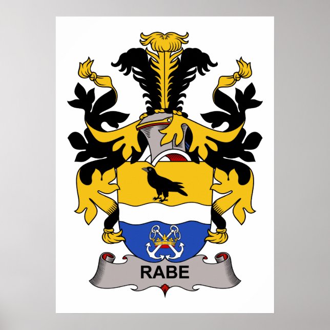 Póster Rabe Family Crest (Frente)