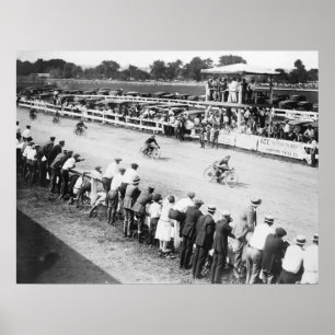 Póster Raça da motocicleta: 1920