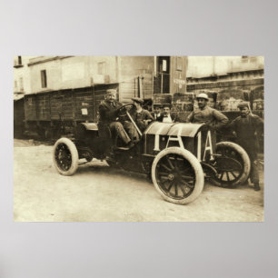 Póster Raça de Targa-Florio em Italia
