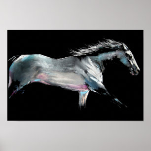 Poster "RAÇA" na corrida de cavalos por Shirley MacArthu
