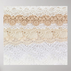 Poster Raça Ornamental Floral: Coleção Elegante