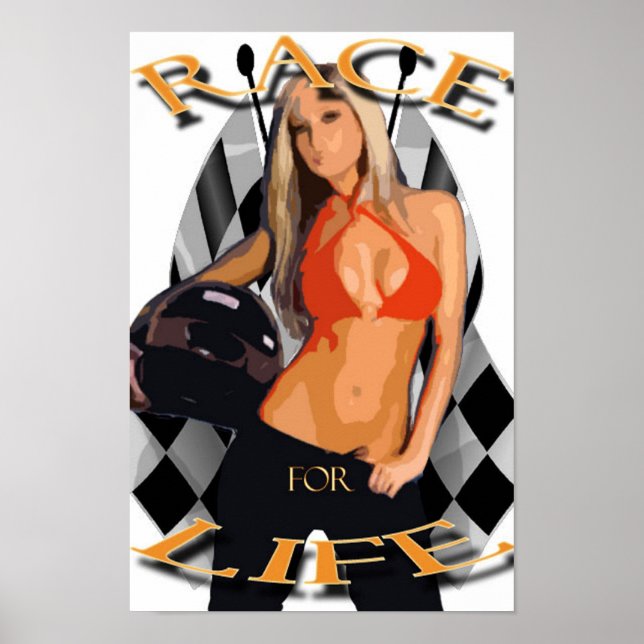 Poster Raça Para A Vida (Frente)