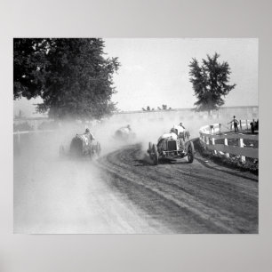 Póster Raças justas de Rockville auto, 1923. Foto do