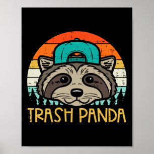 Poster Raccoon Face Trash Panda Legal Street Boys Criança