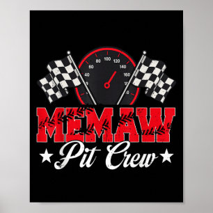 Poster Race Car - Memória da Família de Corrida de Carro