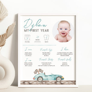 Poster Race Car - Sinal de Milestone