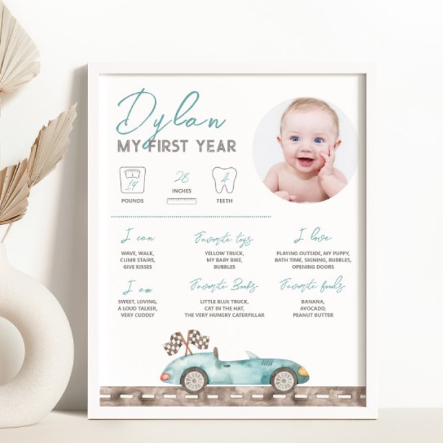 Poster Race Car - Sinal de Milestone (Criador carregado)