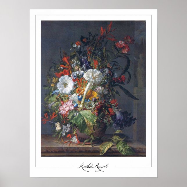 Poster Rachel Ruysch Zedign Cartaz de Arte #4 (Frente)