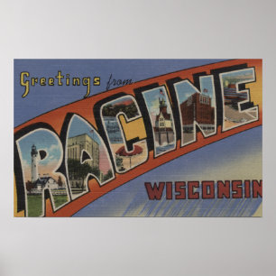 Póster Racine, Wisconsin - grandes cenas da letra