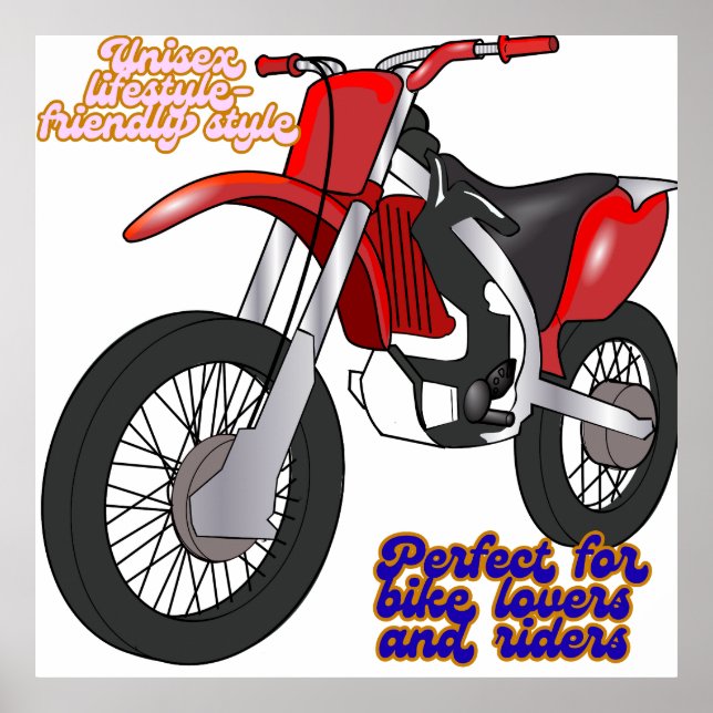 Poster Racing Dirt Bike Art (Frente)