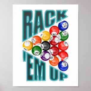 Poster Rack-em-cima de bilhar