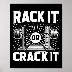 Poster Rack Ou Crack Barbell Bodybuilding