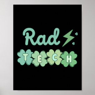 Poster Rad Tech Dia de São Patrício Xray Irish Lucky Radi